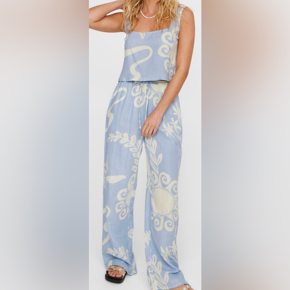 Nastygal print vest set